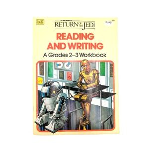 Star Wars Return of the Jedi Reading and Writing Grade 2-3 Workbook Vintage 1983